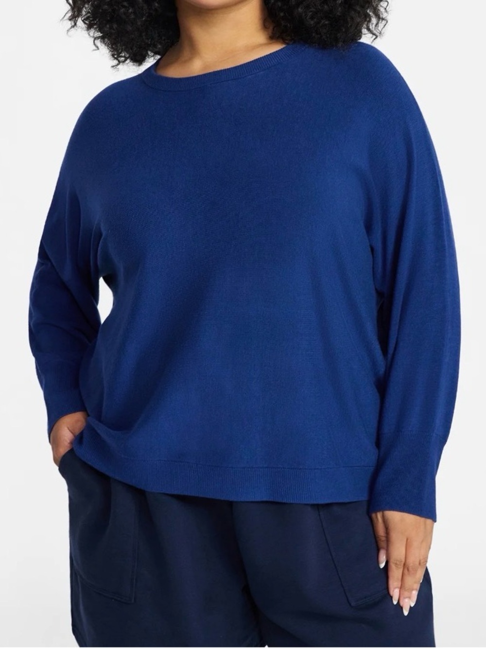 Terra & Sky Women Fine Gauge Dolman Sweater